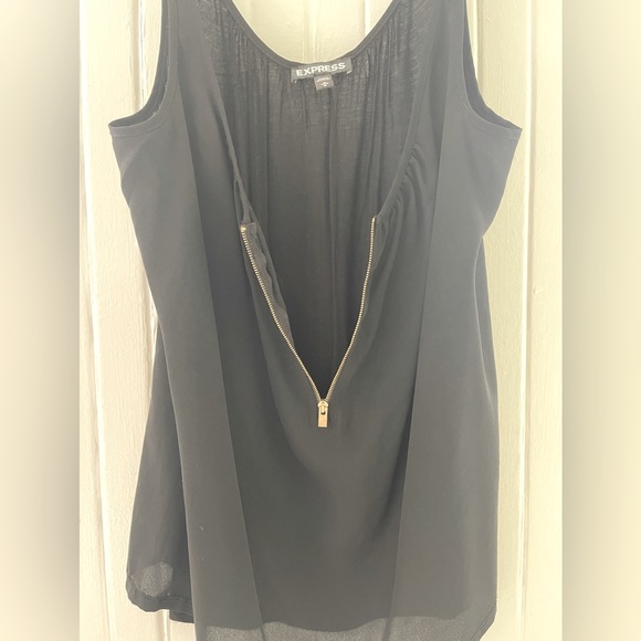 Express tank, rayon, gold working zipper, size med - Picture 4 of 4
